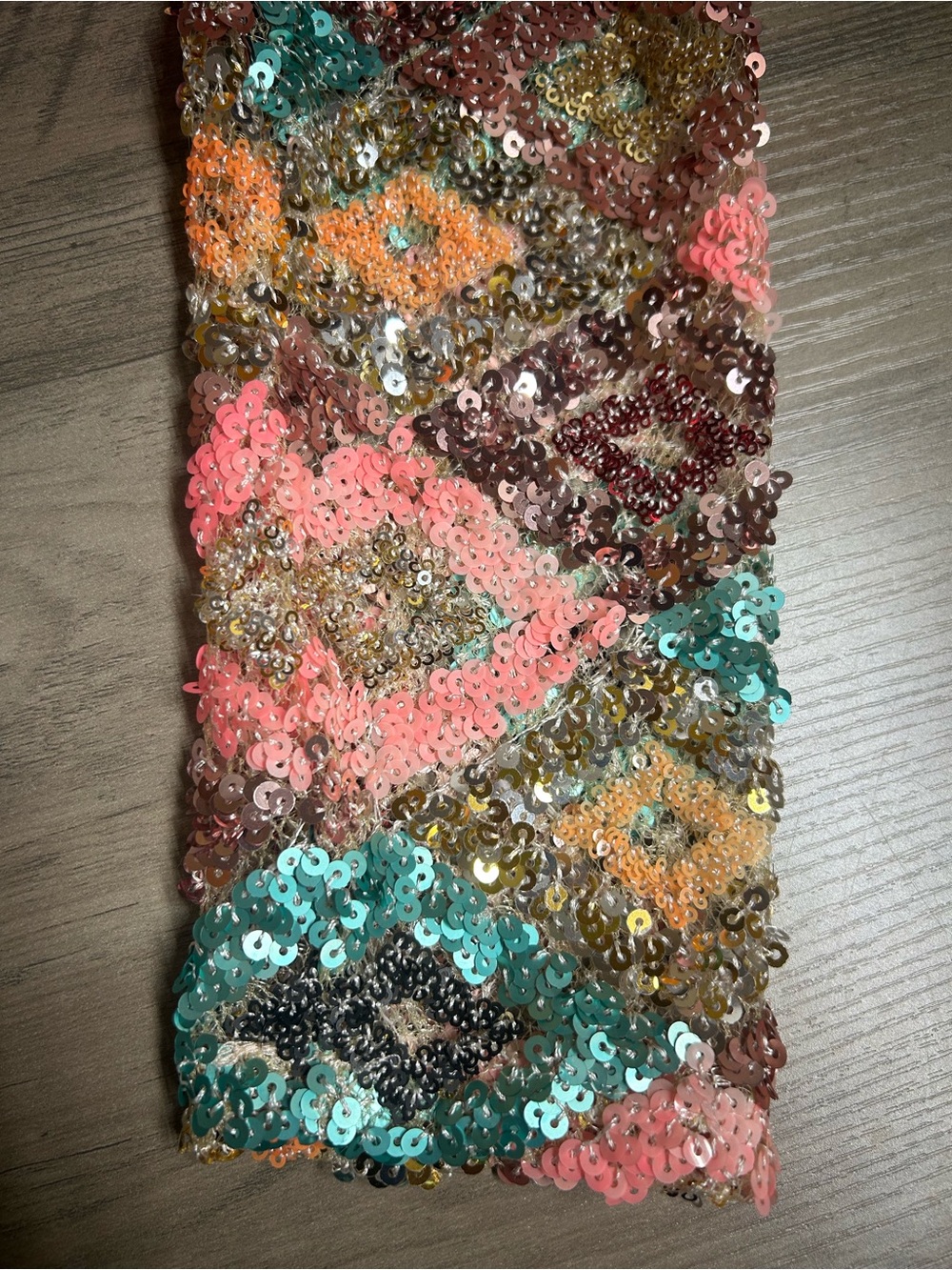 Elsie & Fred Pink Multicolor Cropped Sequin Party Jacket - Picture 2 of 7